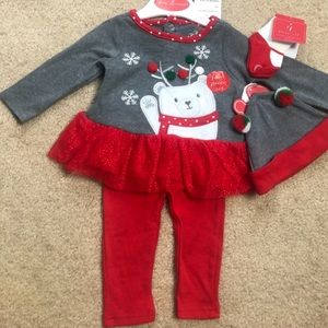Four Piece 6 month old Christmas Outfit